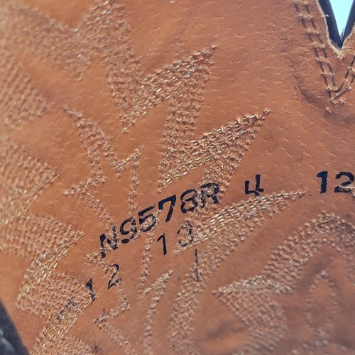 Lucchese Mens N9578.R4 Sienna Smooth Ostrich Western Boots Sz 12EE Med Round Toe - Picture 12 of 23