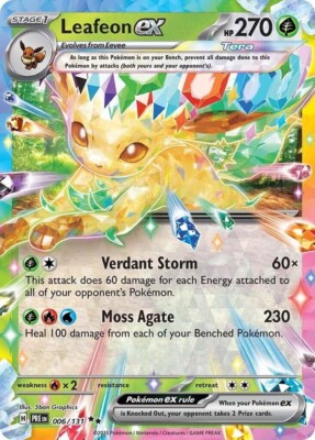 ポケモン - Leafeon EX Leafeon ex (#10, ♦️♦️♦️♦️, Triumphant Light