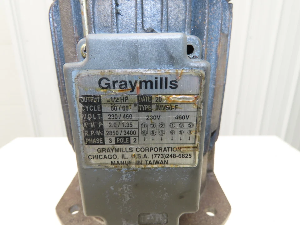 Graymills IMV50-F Immersion Coolant Pump 3/4"npt 35gpm 1/2Hp 230/460V Cast Iron - Image 2 of 4