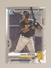 2021 Bowman Chrome Ismael Mena 1st Bowman Card #BCP-36 RC San Diego Padres