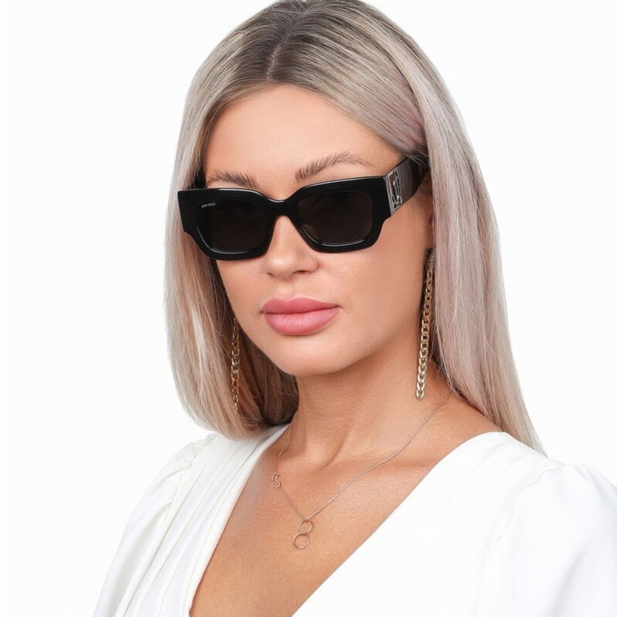 NEW JIMMY CHOO NENA/S 807 Black Authentic Women Sunglasses