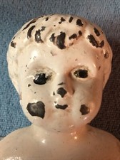 Minerva Doll Head Germany attached to homemade body long ago. one hand