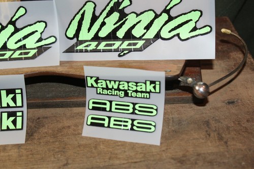 Set of Kawasaki Ninja 400 Racing Team Decals ABS Free US Shipping - Picture 5 of 6