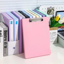 Durable Plastic A4 File Organizer with Clip, Large Capacity, Multi-Functional Do