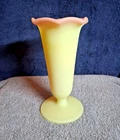 VINTAGE FENTON BURMESE UN-PAINTED VASE (FROM THE LINDA EVERSON ESTATE)