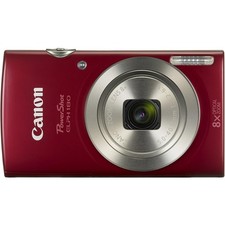 Good Condition Canon PowerShot ELPH 180 Digital Camera W/SD Card Charger Tested