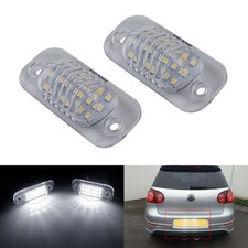 2x Xenon Weiss LED Kennzeichen beleuchtung für VW Golf III 1H1,Seat Ibiza II 6K1