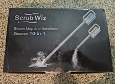 ScrubWiz Steam Mop Cleaner with Detachable Handheld Steamer 10-in-1 Multi-Access