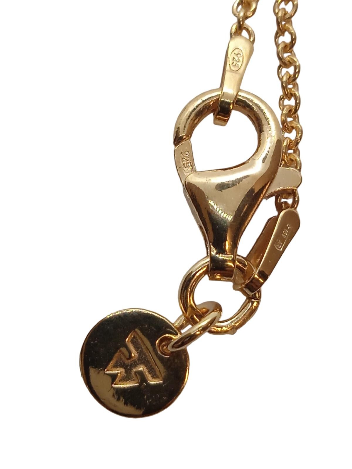 TOM WOOD Cameo Clytia Pendant Necklace Sterling Silver Gold Plated OS NEW RRP430 image 6