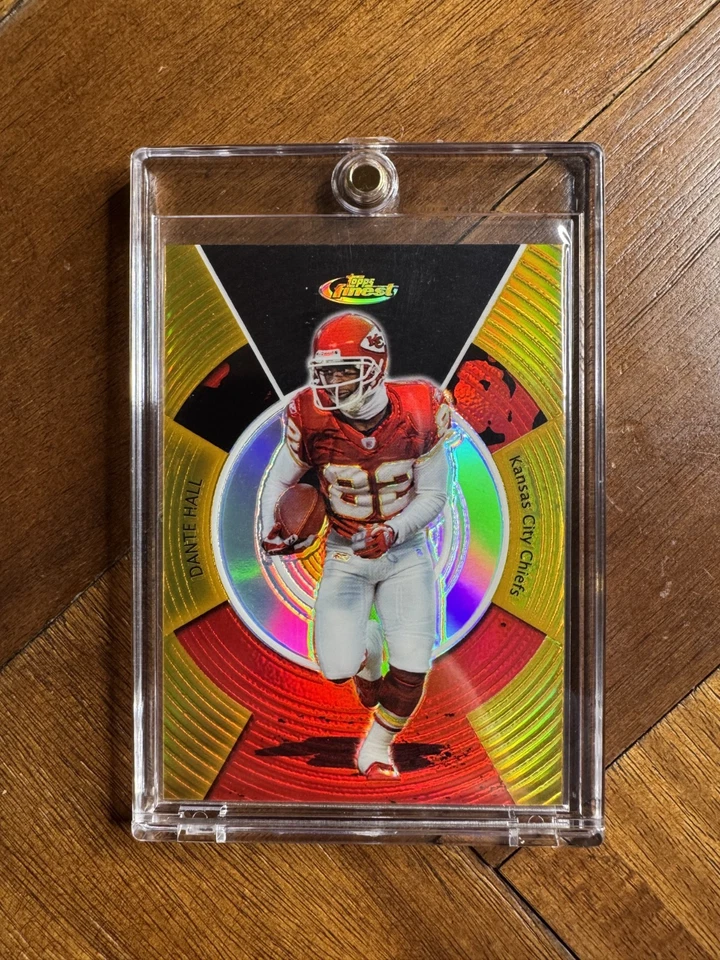 Dante Hall 2005 Topps Finest Gold Refractor 23/49 SSP - Image 2 of 3