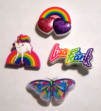 Lisa Frank Jibbitz Crocs Charms Lot of 4