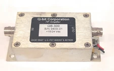 Q-BIT 1-300 MHZ RF Amplifier Model QB-300 15-24V BNC 24.5 dB