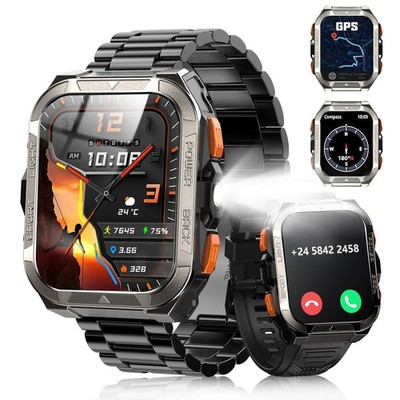 Blackview W80PRO GPS Position Smartwatch Robuste Smartwatch Taschenlampe/Kompass