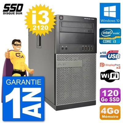 PC Tour Dell OptiPlex 7010 Intel Core I3-2120 RAM 4GB SSD 120GB Windows 10 Wifi