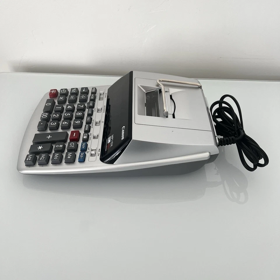 Canon MP11DX 12 Digits 2-Color Print Desktop Printing Calculator TESTED - Image 4 of 4