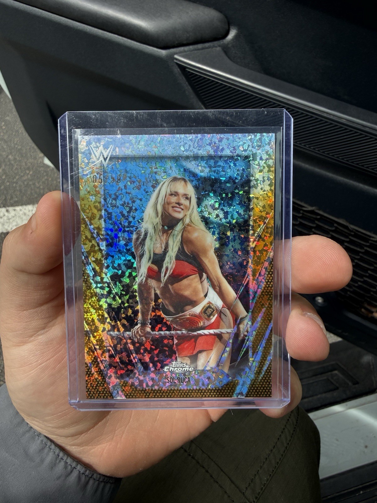 2026 WWE Topps Chrome Sol Ruca Gold Mini Diamond /50 SSP