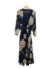 Vero Moda Abito Donna Maxi Blu Fantasia Floreale (IT 38, EU 34, INT XS)