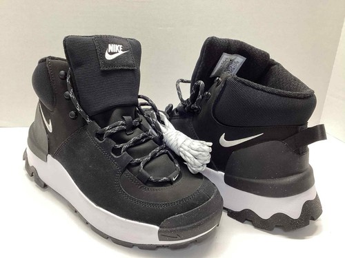 Women’s size 8 Nike Mid Boot hiking boot black suede and white NWT - Picture 3 of 7