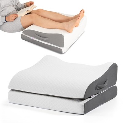Leg Elevation Pillow, Square, White   Reduce Swelling & Improve Circulation  ...