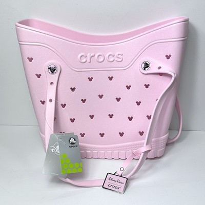 Disney Parks Mickey Mouse Icon Crocs Tote Bag Pink