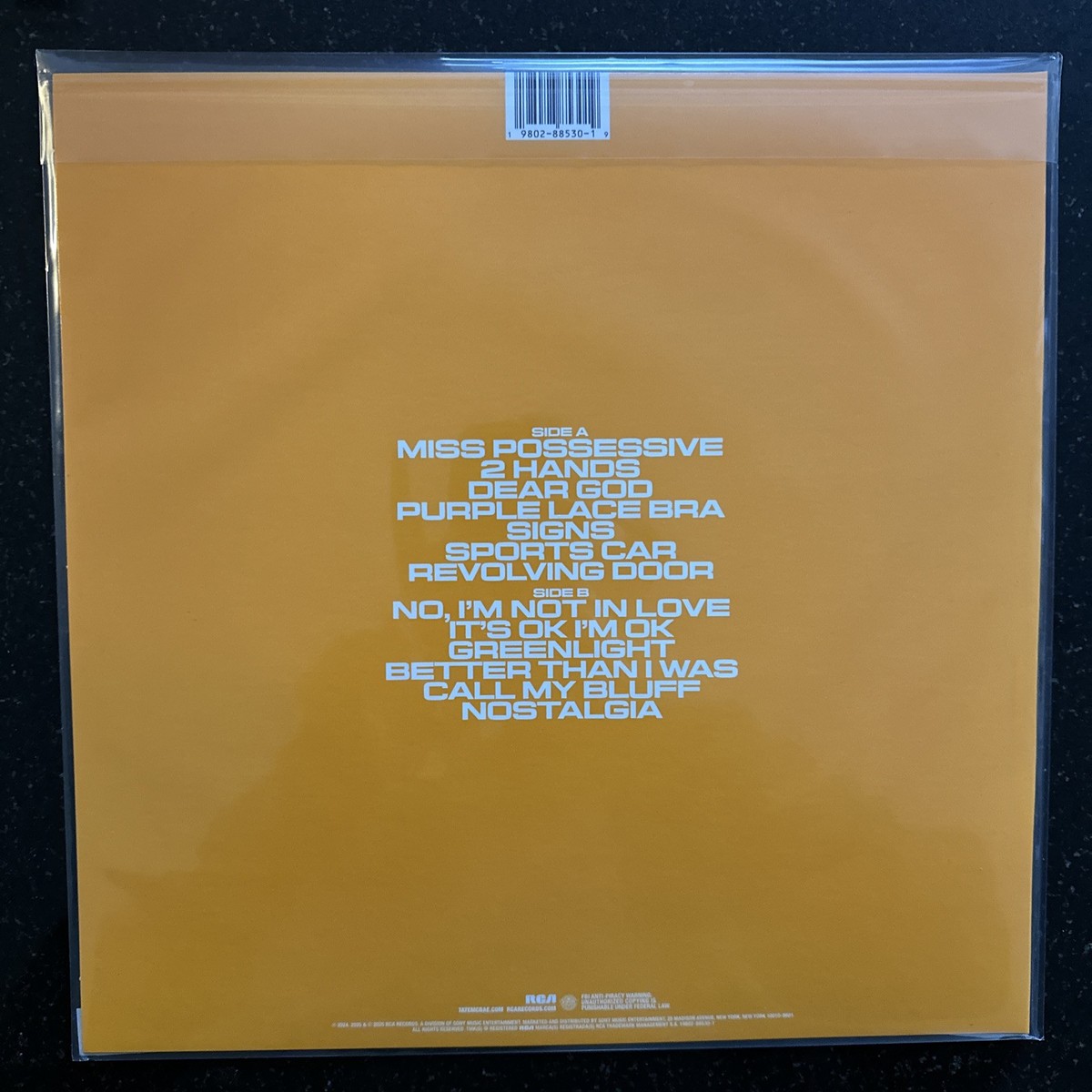 Tate McRae - So Close To What TikTok Exclusive Orange Picture Disc