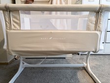 Baby Delight Beside Me Dreamer Bassinet  Bedside Sleeper- Tan Linen Stripe