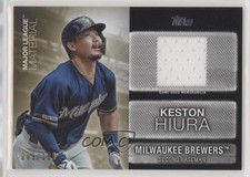 2020 Topps Update Major League Material Black 9/199 Keston Hiura #MLM-KH 2f9