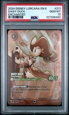 2024 DISNEY LORCANA EN 6-AZURITE SEA 211 DAISY DUCK ENCHANTED Psa 10