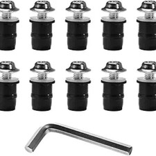 10 PCS Windshield Bolt Screw Kit, Aluminum Alloy Windscreen Mounting Bolt Screws