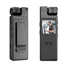 64G Body Camera with Video Recording, 1080P HD Police Body Worn Cam with 180° 