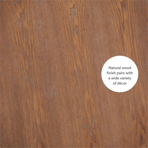 Bowery Hill End Table Coffee Accent Table Round in Wood - Natural - Picture 7 of 12