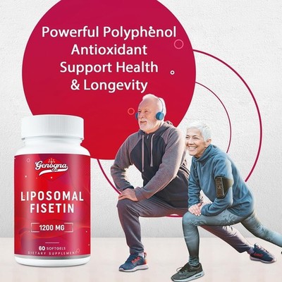 Genogna LIPOSOMAL FISETIN 1200mg Aging + Memory &Cognitive Fun