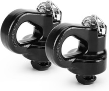 60691 Puck System Gooseneck Hitch Safety Chain Anchors for 2013-2021 Ford F25...