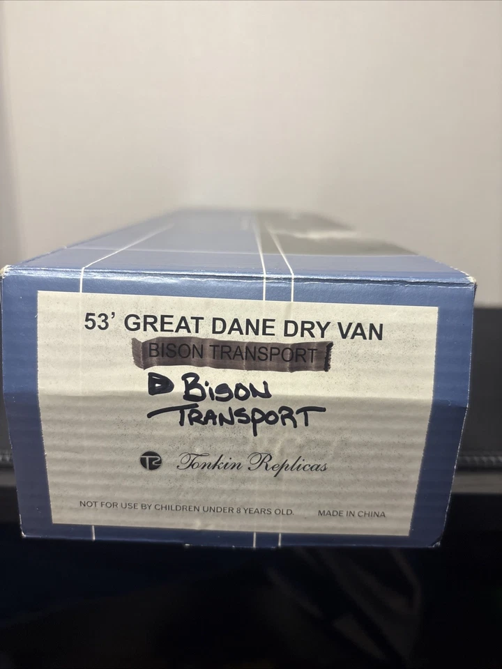 Tonkin Replicas Precision Series 53 ‘ Great Dane Dry Van Bison Transport New 🚛 - Image 2 of 4