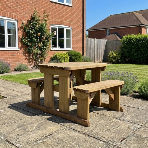 Garden Bench Table Set Outdoor