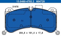 Ate 13.0460-4728.2 Bremsbelagsatz, Scheibenbremse FüR Audi