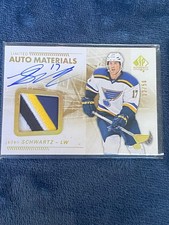 2016-17 SP Authentic #17 Jaden Schwartz Limited Auto Materials /50