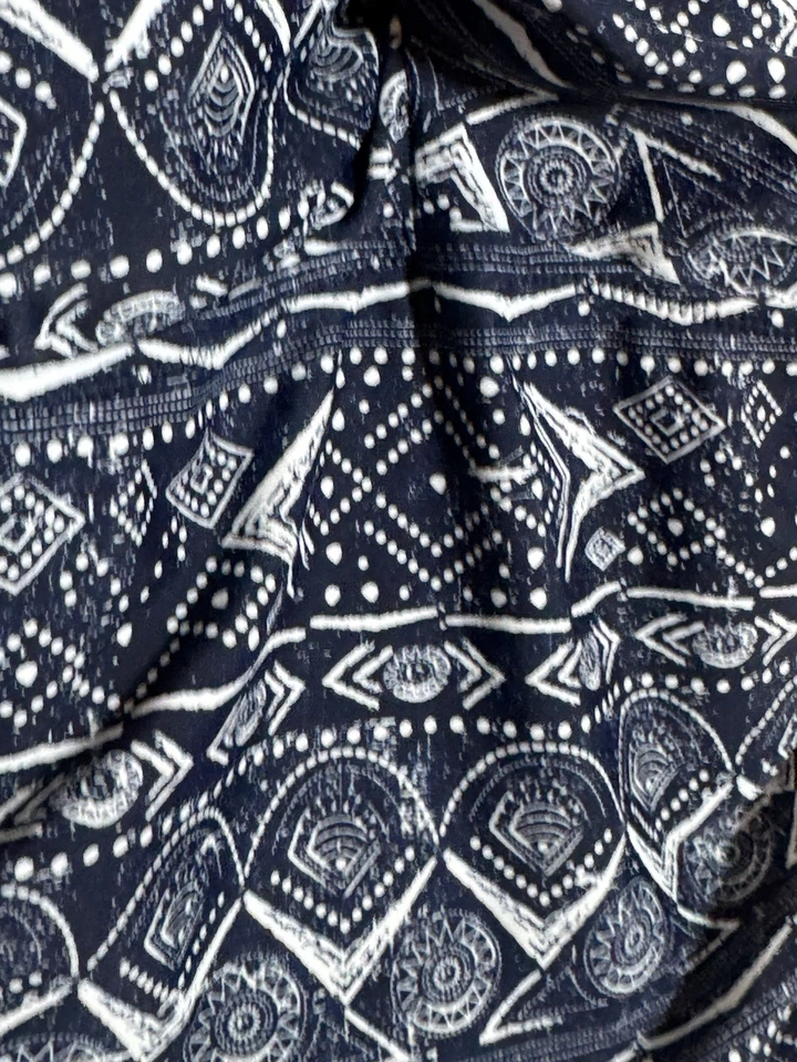 Vestido de baño Shore Shapes azul blanco falda traje de baño de una pieza talla 12 Foto 2 de 4