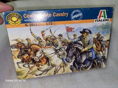 Italeri Civil War Confederate Cavalry Soldier Figures 1/72 #6011