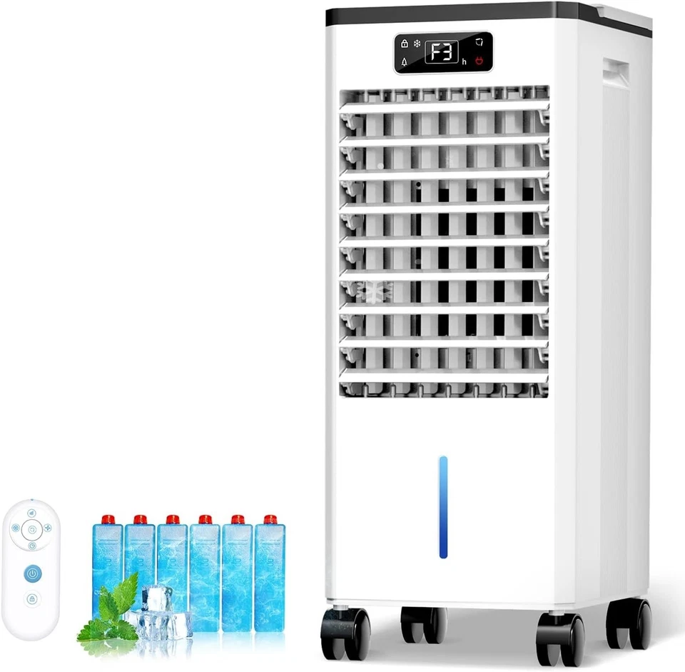 No se necesitan ventanas, enfriador de pantano 3 en 1, enfriador de aire evaporativo, 4 modos y 3 S... Foto 2 de 4