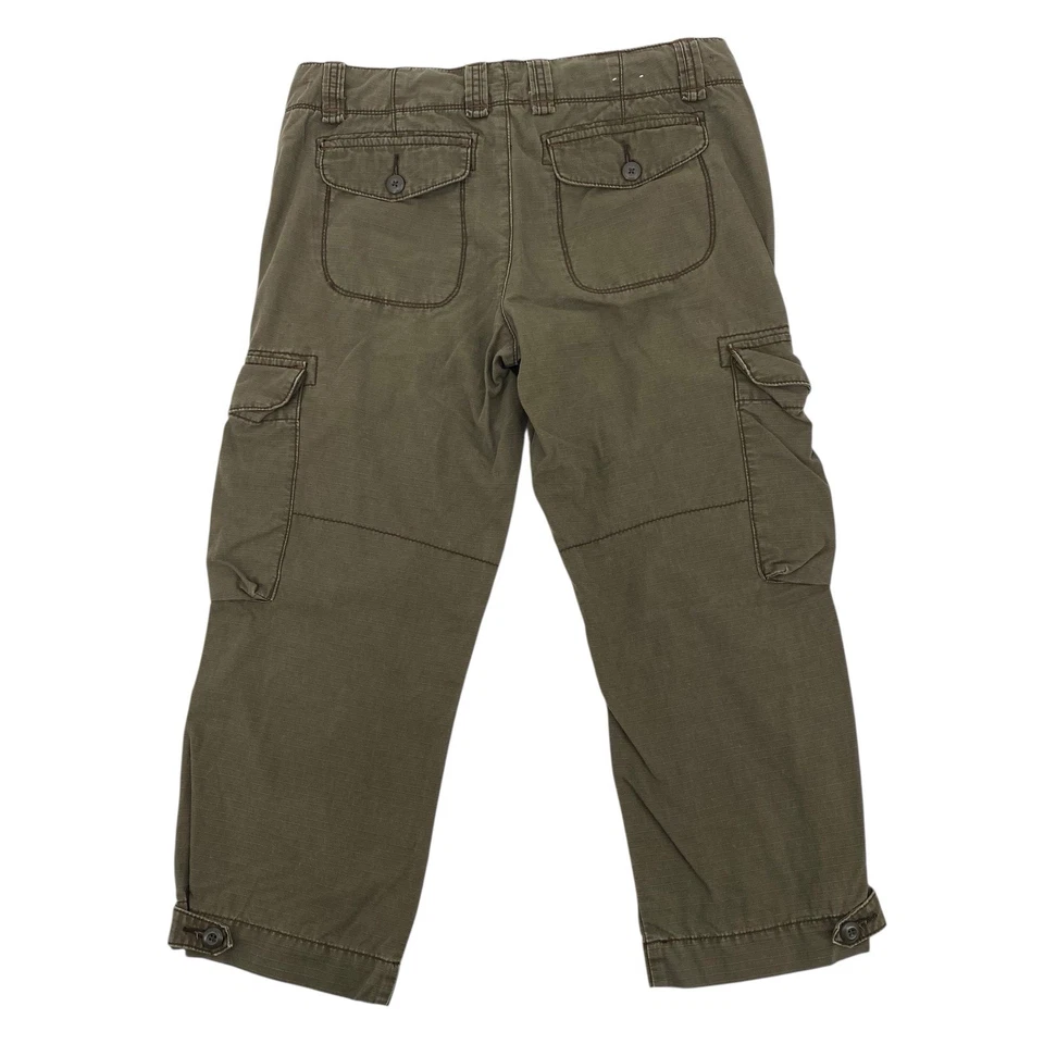 Pantalones de mezclilla Ralph Lauren Polo talla 6 oliva cargo recortados Foto 2 de 4