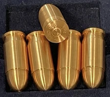 (LOT Of 5) 1 Oz .999 Solid Copper Bullets .45 Caliber SilverTowne Bullion