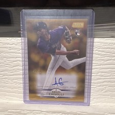 Topps 2025 Stadium Club Angel Chivilli #SCBA-ACH RC Auto Rockies MLB