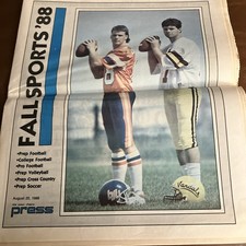 CDA Press Newspaper 1988 School Sports Insert  Idaho Vikings Post Falls Trojans