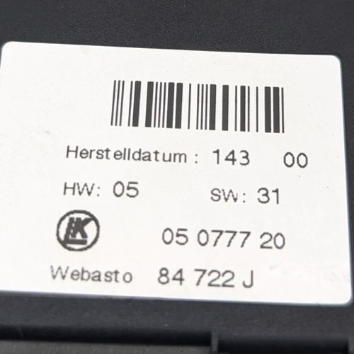 94-03 BMW E38 740I 740IL TECHO CORREDIZO MOTOR TECHO CORREDIZO ACCIONAMIENTO WEBASTO Foto 2 de 4