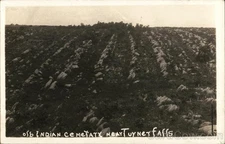 Davis, Oklahoma OK Old Indian Cemetery near Turner Falls Native American RPPC