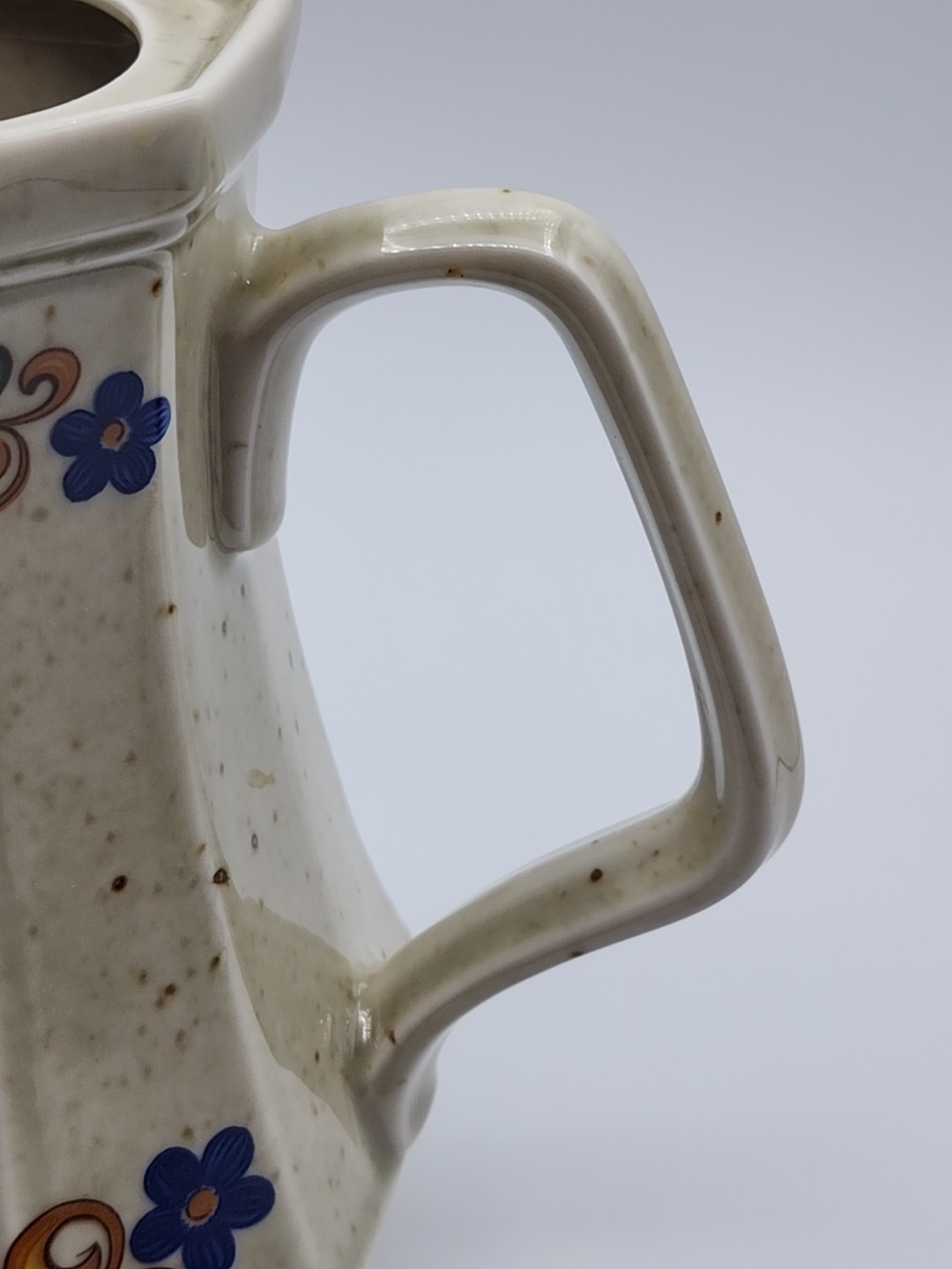 Winterling Marktleuthen Bavaria Folk Art Tole Speckled Coffee Pot