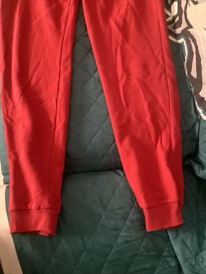 Niños 14-16 grandes. Pantalones deportivos Calvin Klein pierna recta color rojo Foto 2 de 4