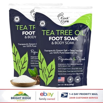 Therapeutic Foot Soak with Natural Tea Tree Oil for Soft Feet and Pain Relief