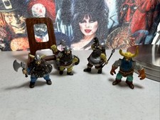 TSR Dungeons  Dragons Action Figure lot 4 - Dwarves Fantasy 1982-83 Toys 80s